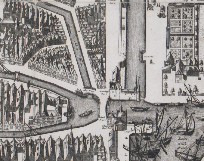 Hoogbrug Kaart figuratief 1678