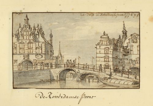 Rotterdamse Poort Hoogbrug Josua de Grave 1695 web
